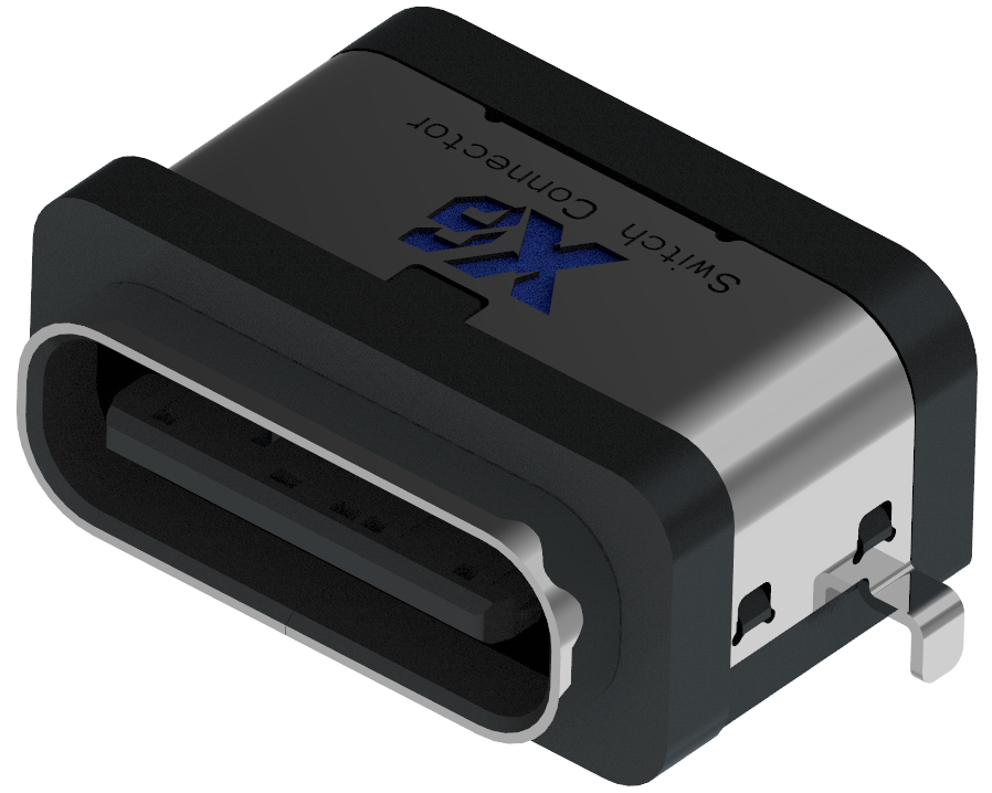 XB-TYPE C 8P-11   USB-TYPE C 8 P沈殿板防水マザーシートBタイプ（スチールシート付き）（フットカバー2脚プラグ、端子SMT）